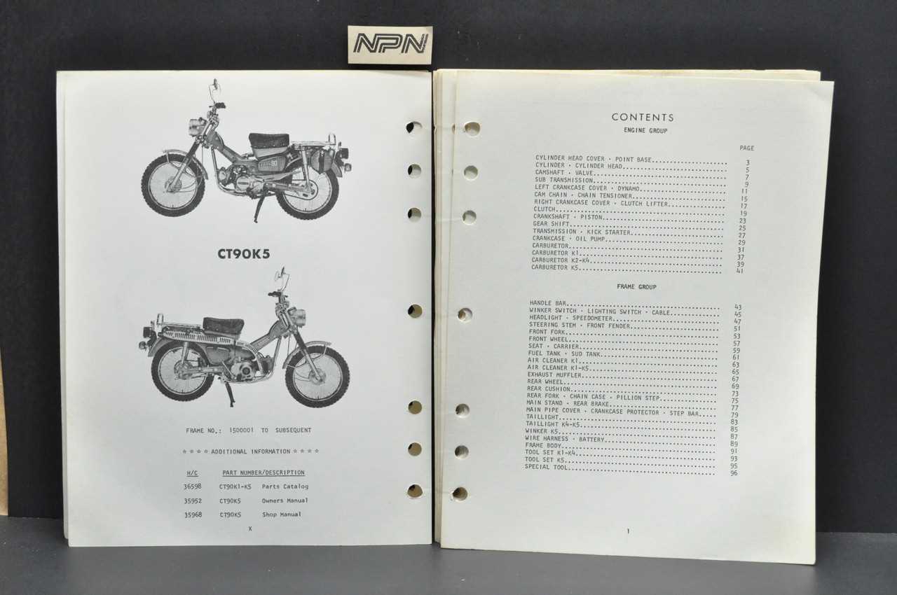 honda trail 90 repair manual