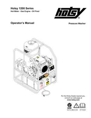 hotsy pressure washer repair manual