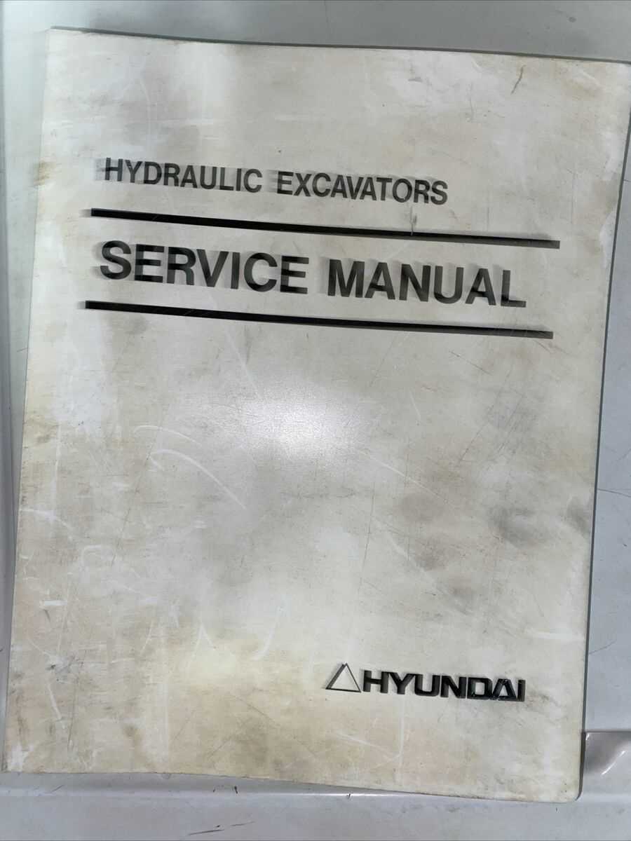 hyundai excavator repair manual