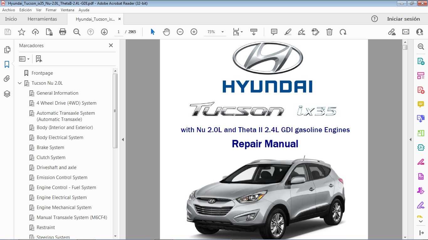 hyundai ix35 repair manual