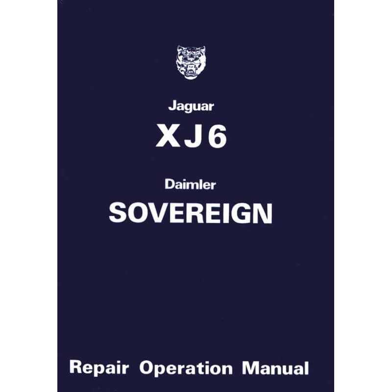 jaguar xj6 service and repair manual