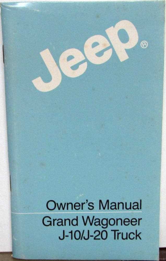 jeep j10 repair manual