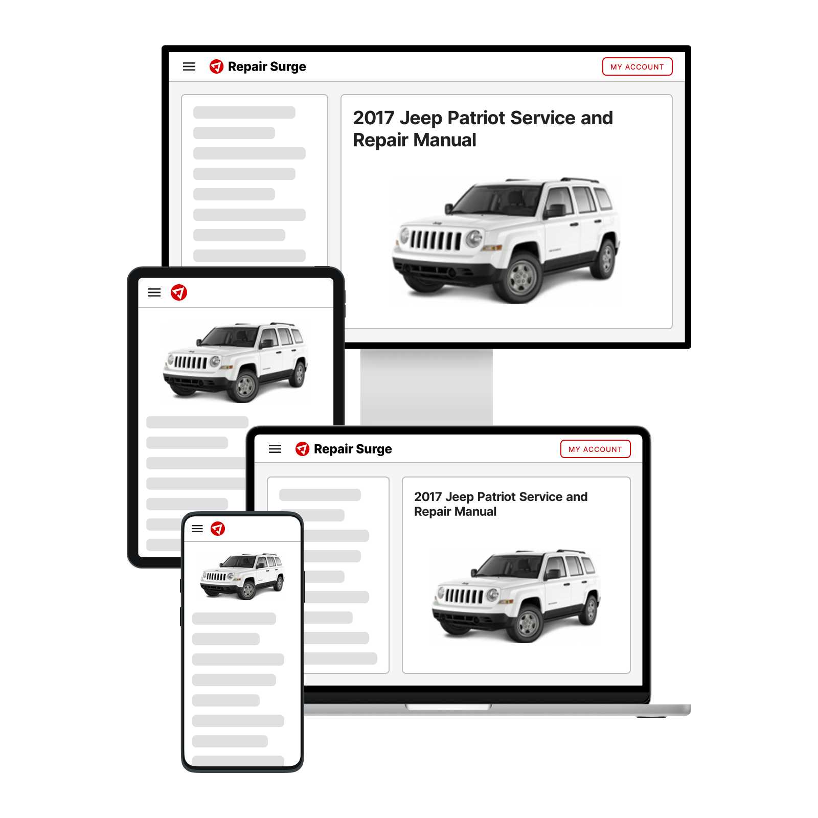 jeep patriot repair manual