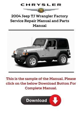 jeep wrangler repair manual