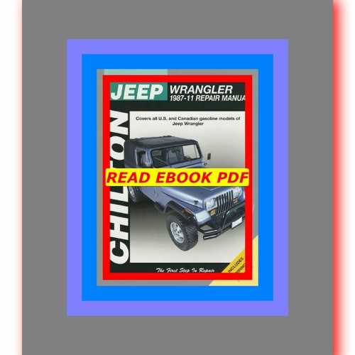 jeep wrangler repair manual