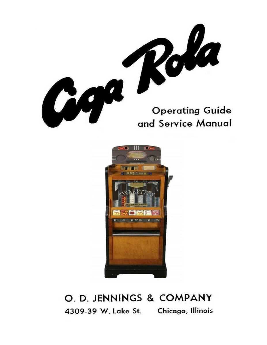 jennings slot machine repair manual