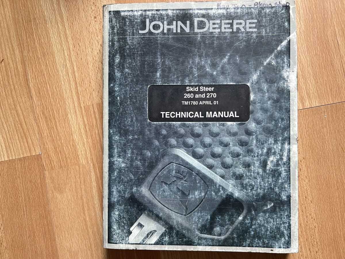 john deere 260 skid steer repair manual