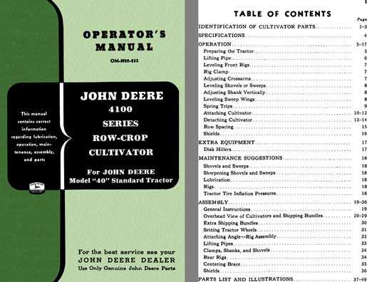 john deere 4100 repair manual