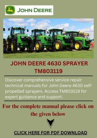 john deere 4630 repair manual