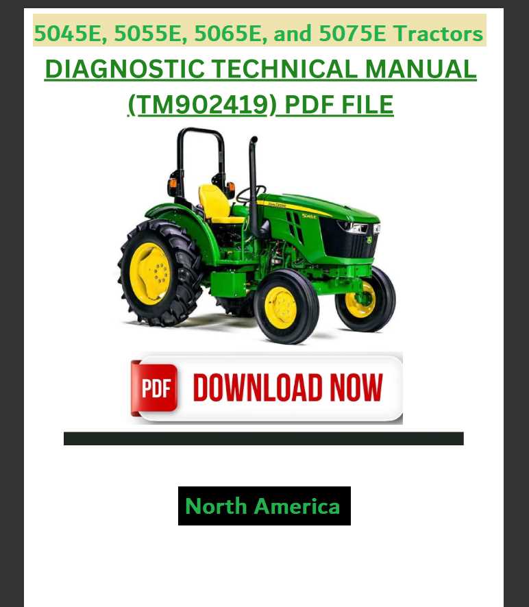 john deere 5065e repair manual