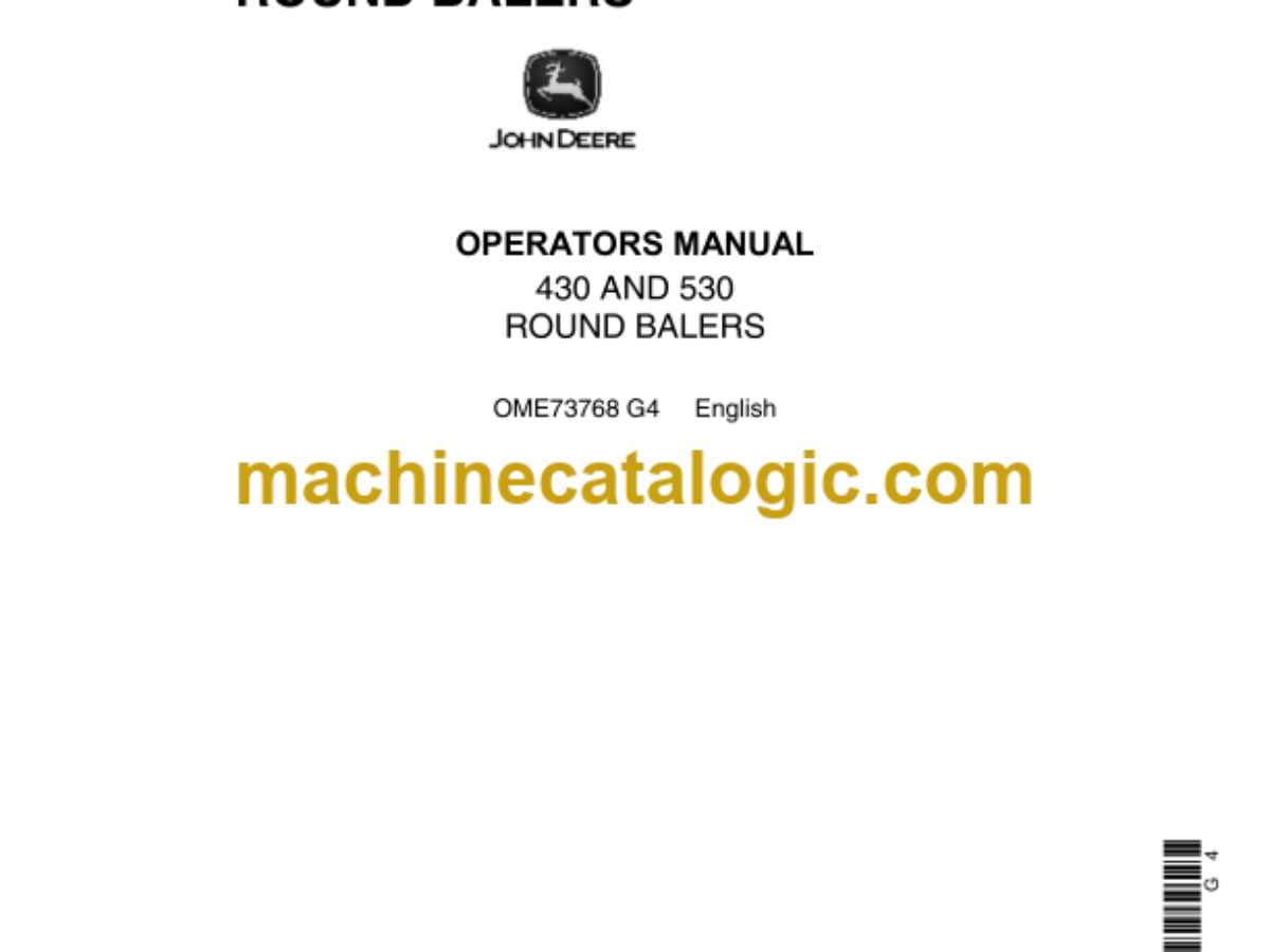 john deere 530 baler repair manual