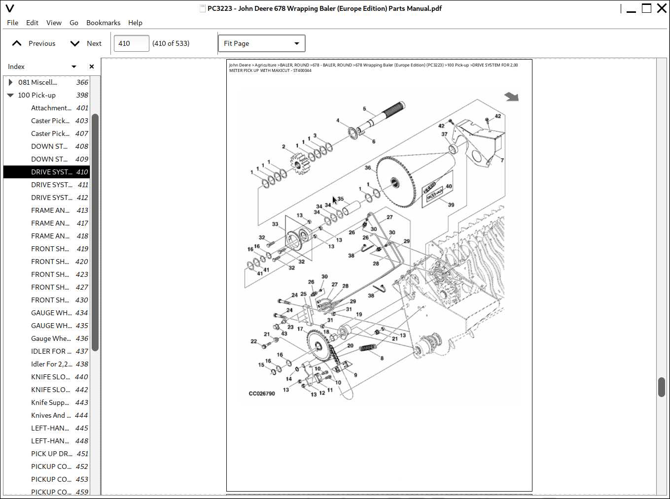 john deere 530 baler repair manual