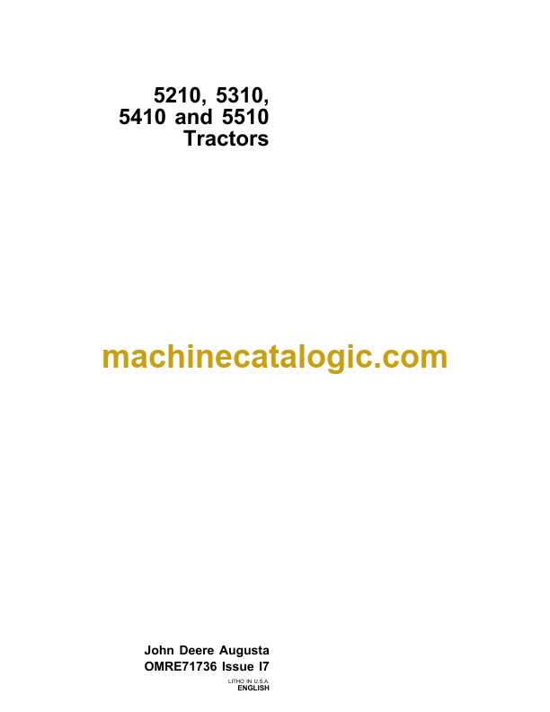 john deere 5310 repair manual