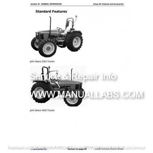 john deere 5410 repair manual