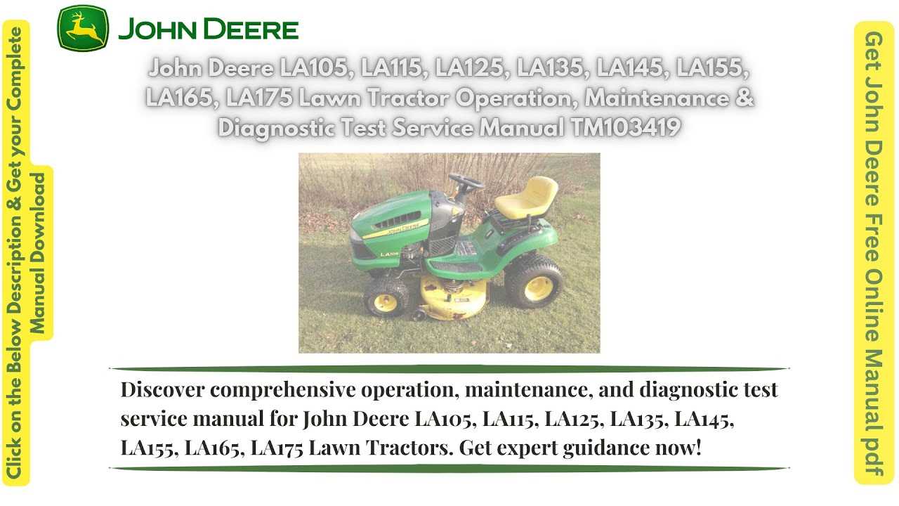 john deere la145 repair manual