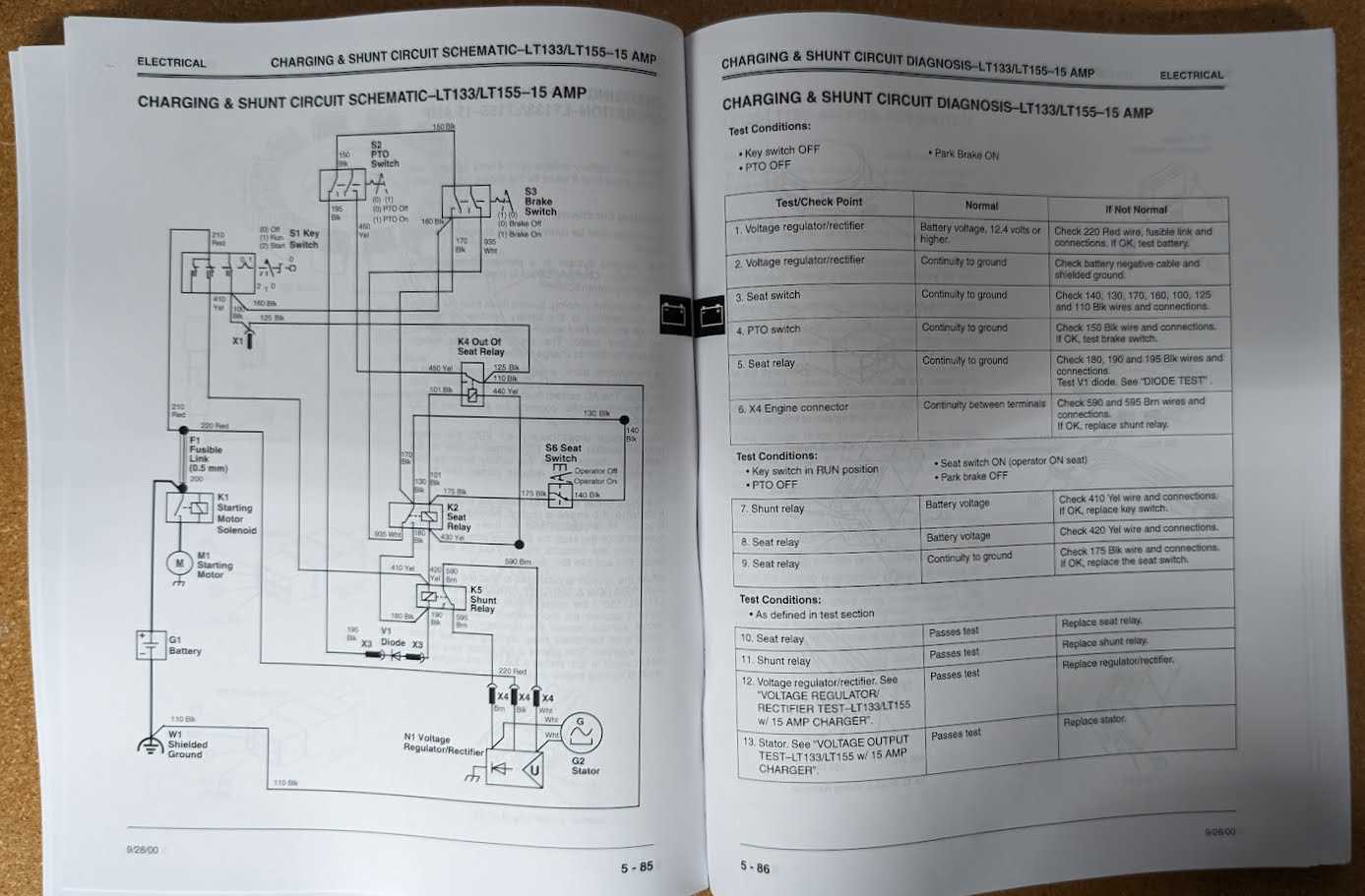 john deere lt166 repair manual