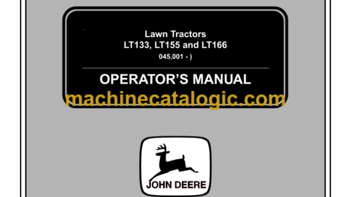 john deere lt166 repair manual