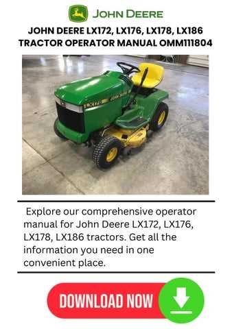 john deere lx172 repair manual