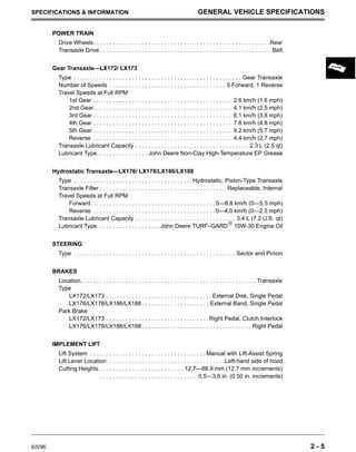 john deere lx172 repair manual