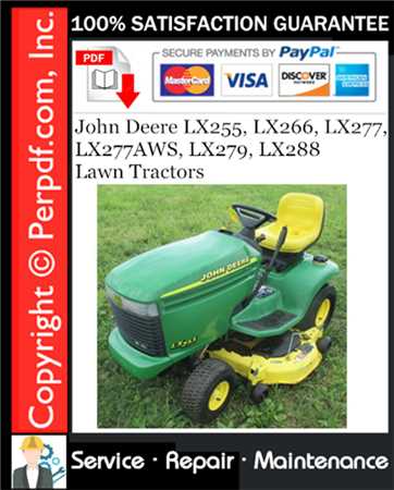 john deere lx277 repair manual