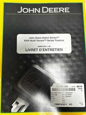 john deere x500 repair manual