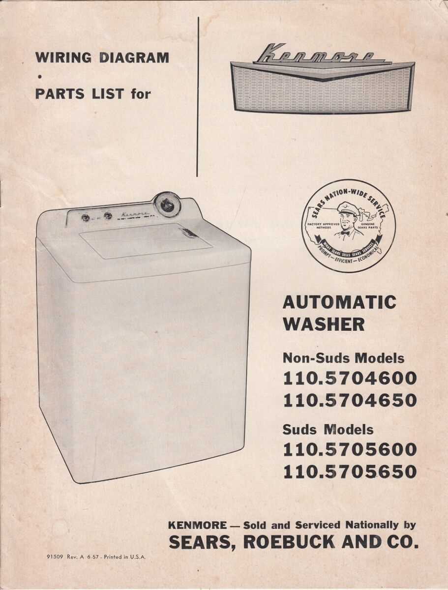 kenmore washer 70 series repair manual