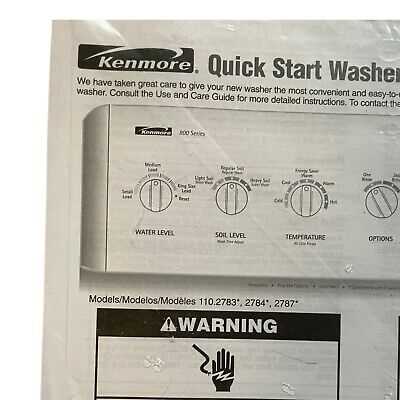 kenmore washer model 110 repair manual