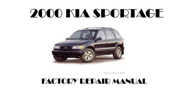 kia sportage service repair manual