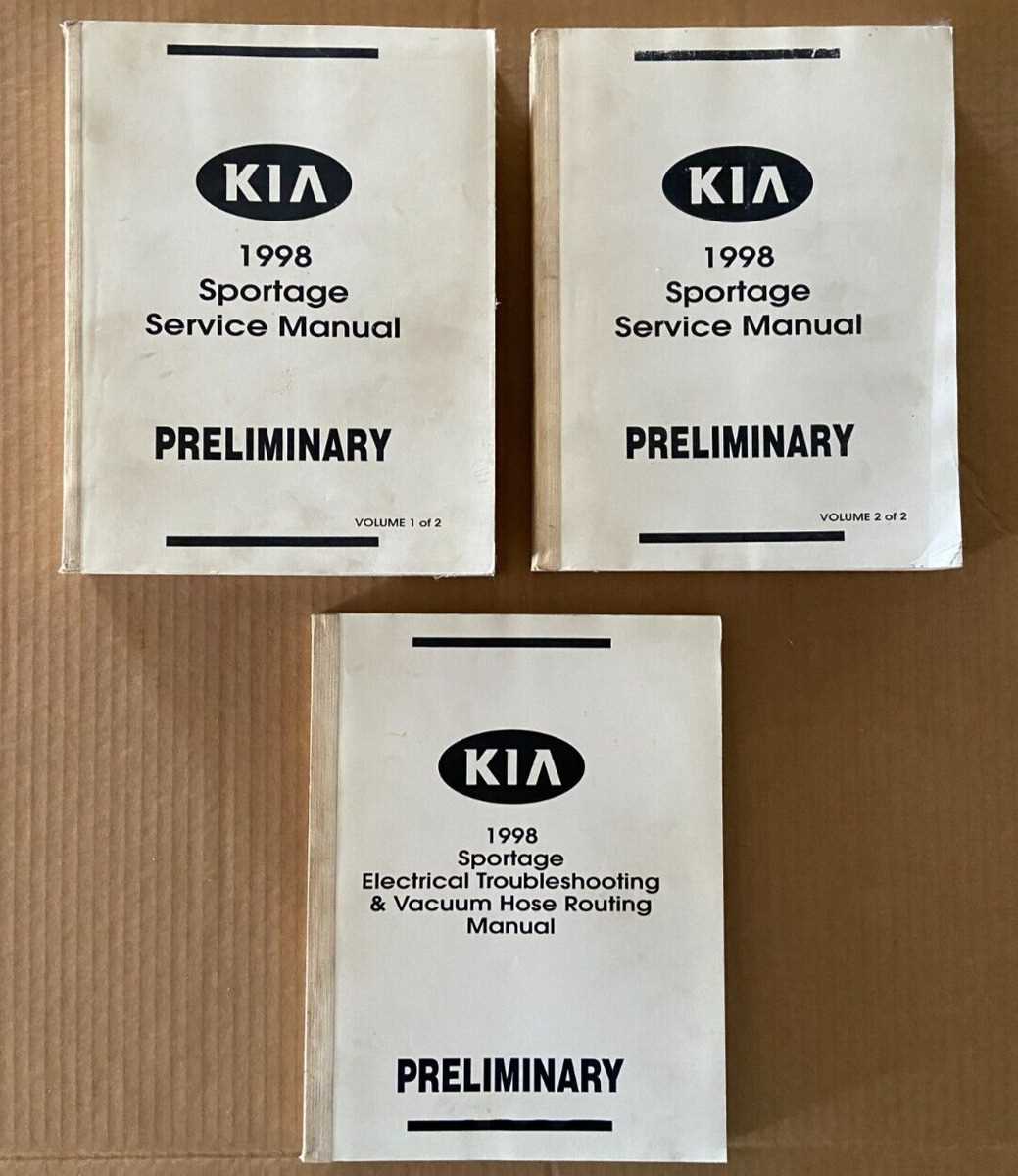 kia sportage service repair manual