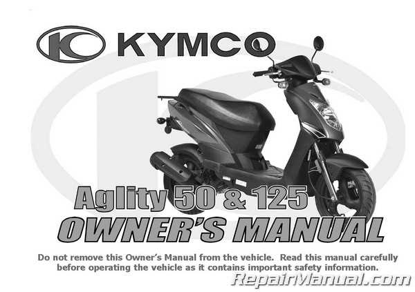 kymco agility 50 repair manual