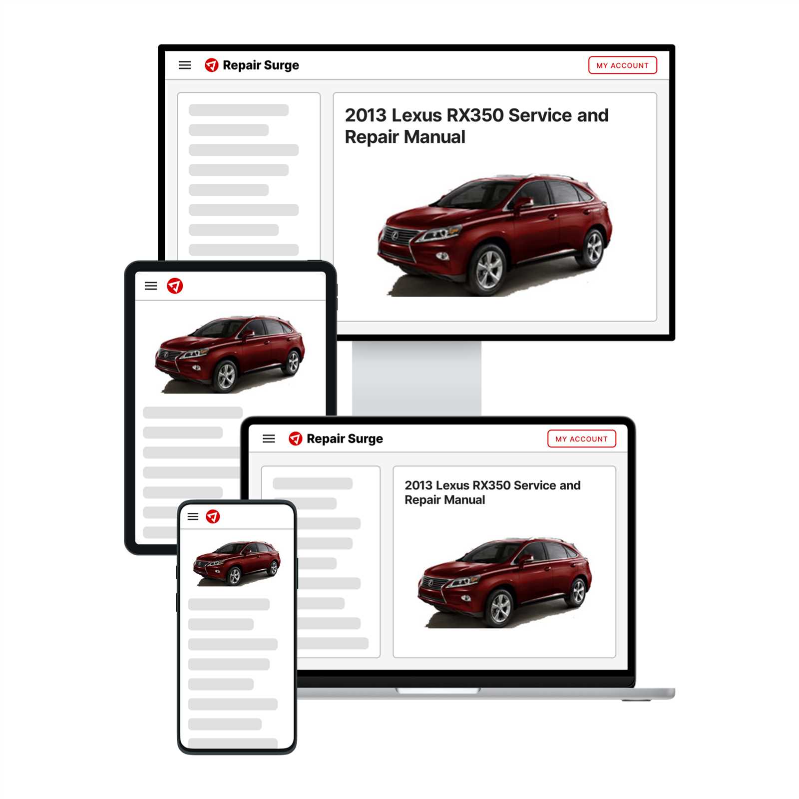 lexus rx 350 repair manual