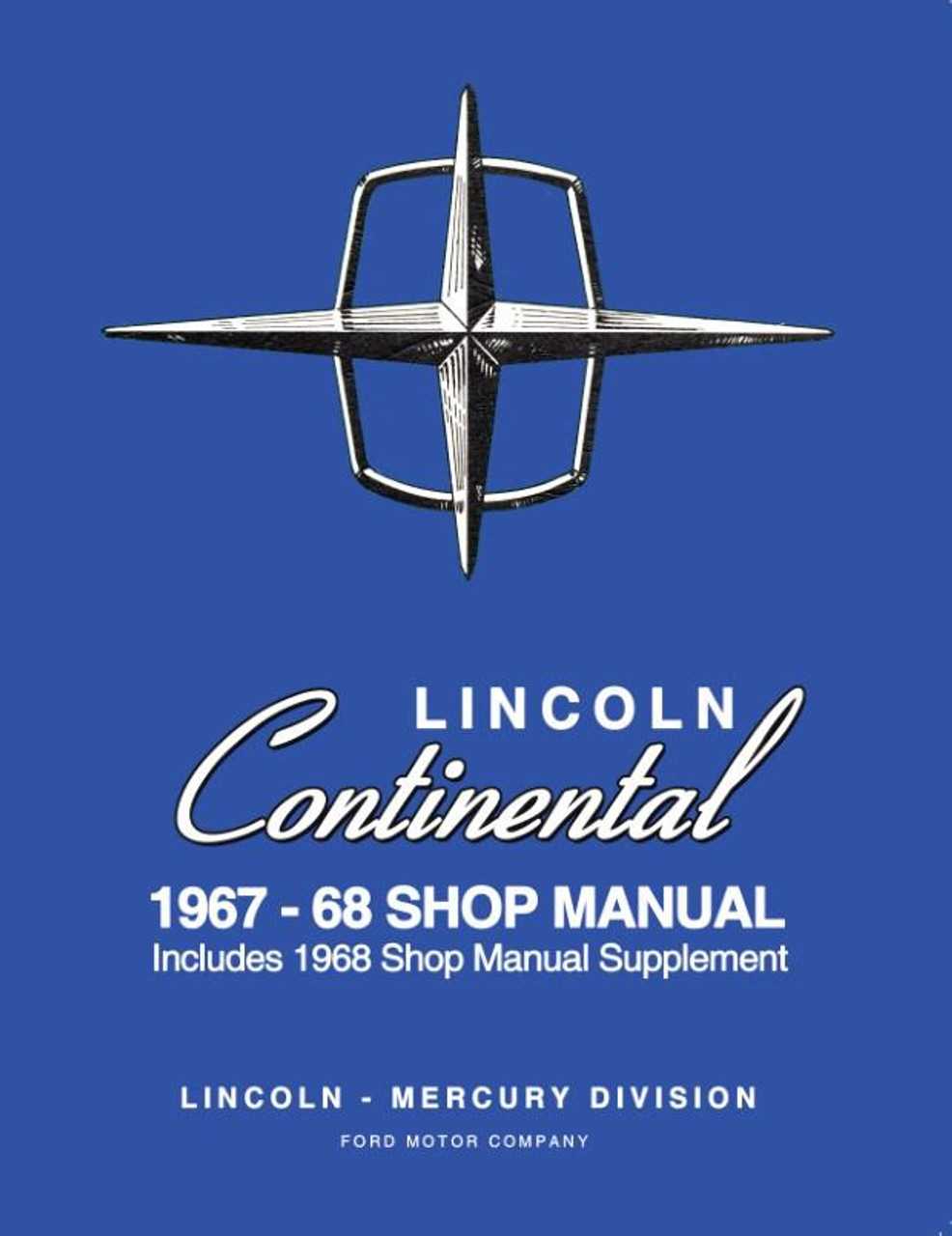 lincoln continental repair manual