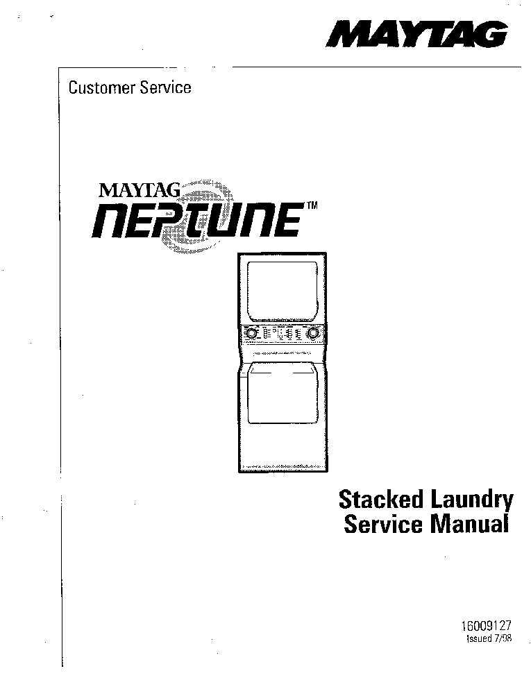 maytag neptune washing machine repair manual