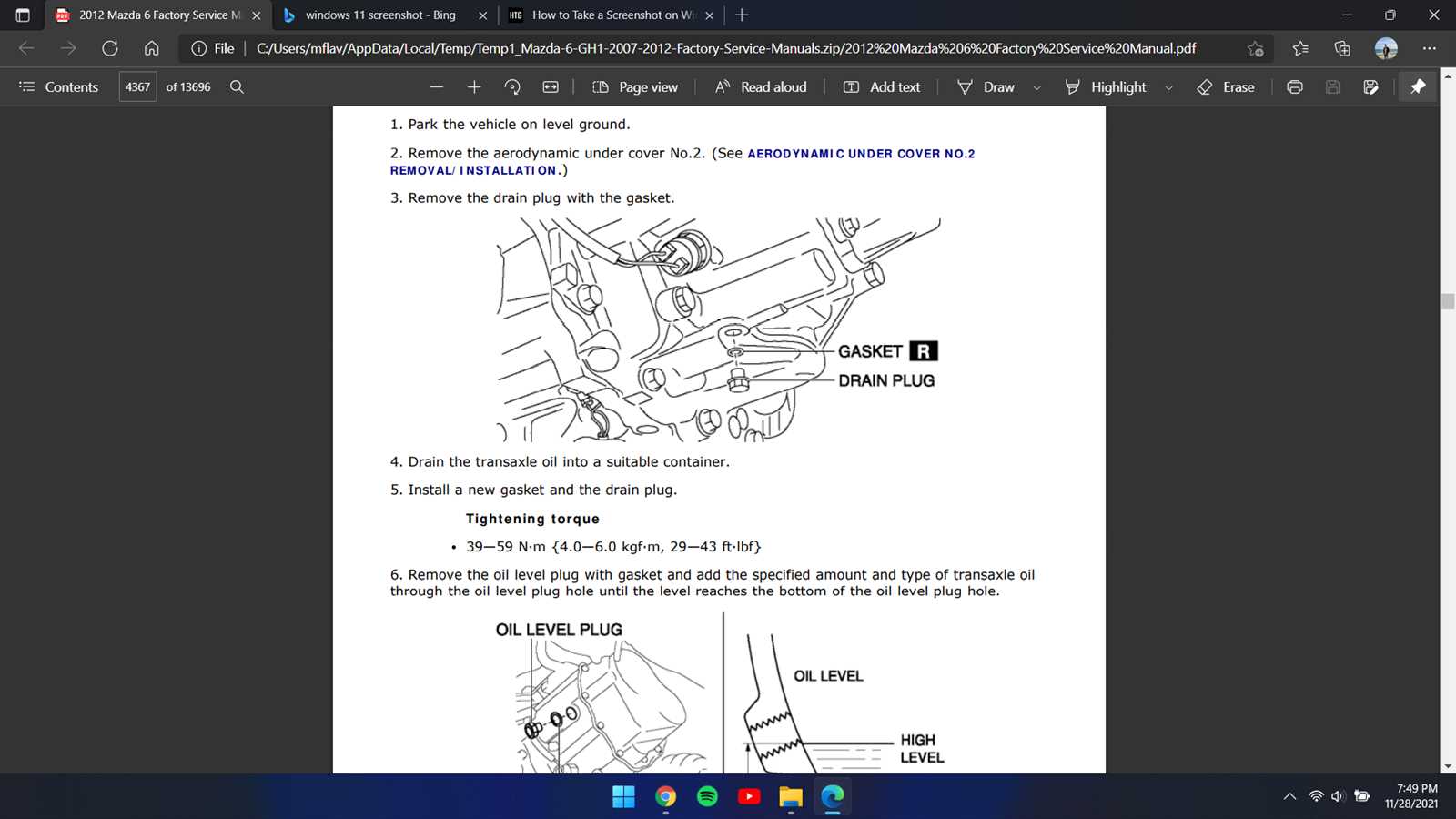 mazda 6 repair manual