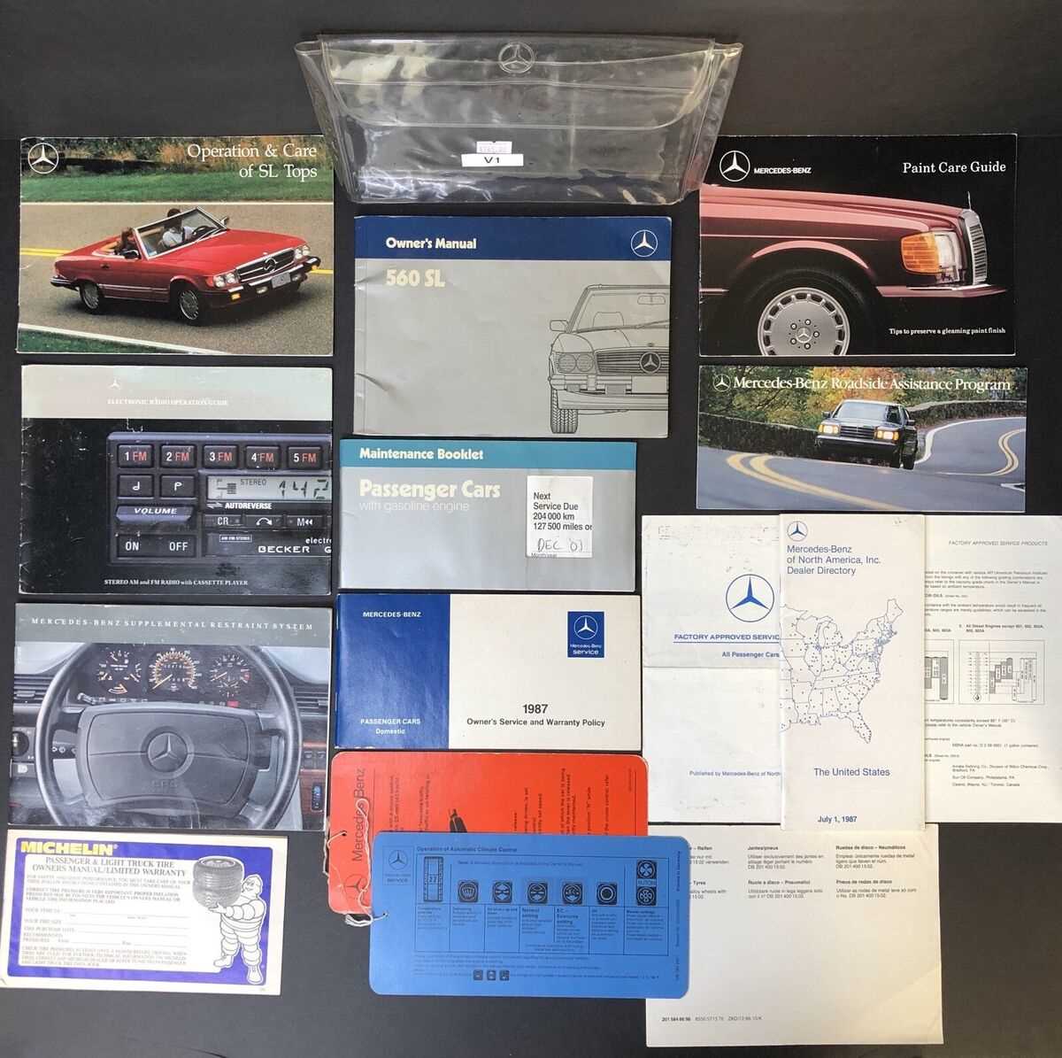 mercedes 560sl repair manual