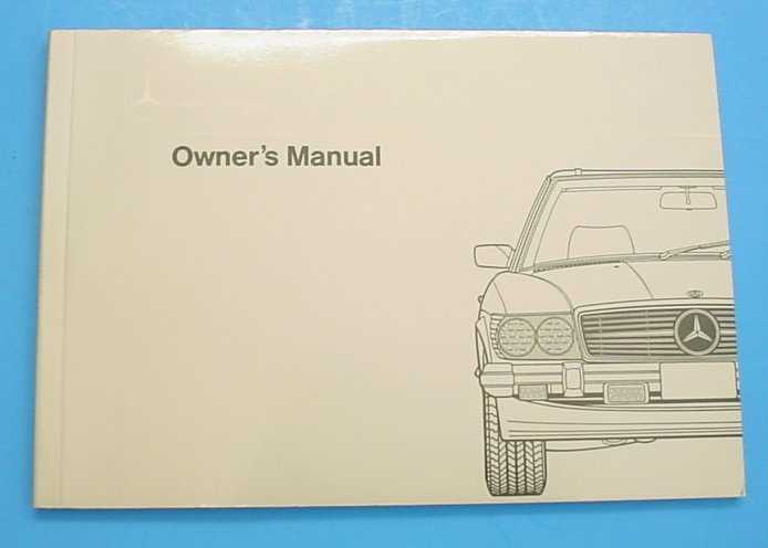 mercedes 560sl repair manual