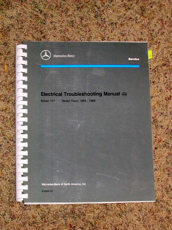 mercedes benz 380sl repair manual