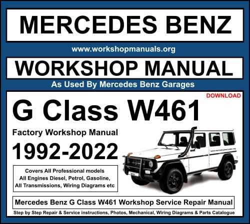 mercedes benz service repair manual