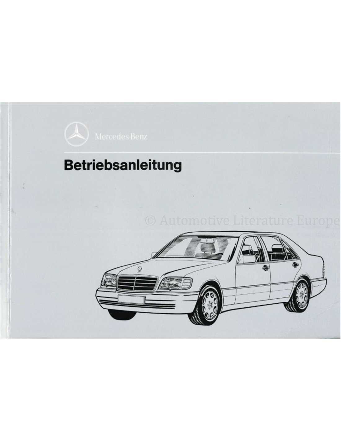 mercedes benz w140 repair manual