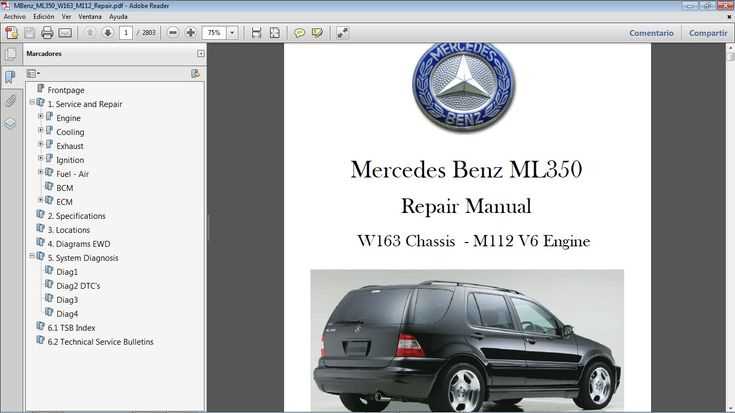 mercedes ml350 repair manual