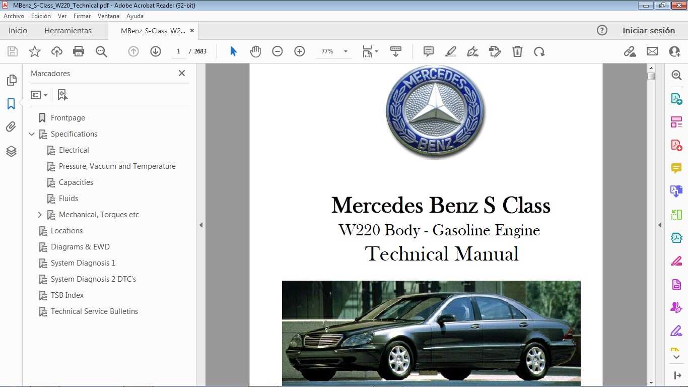 mercedes w220 repair manual