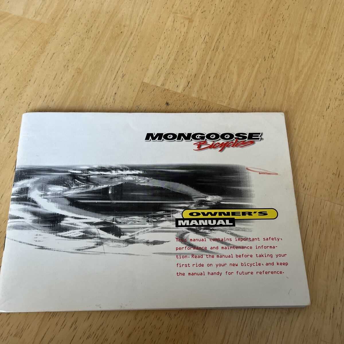 mongoose bike repair manual