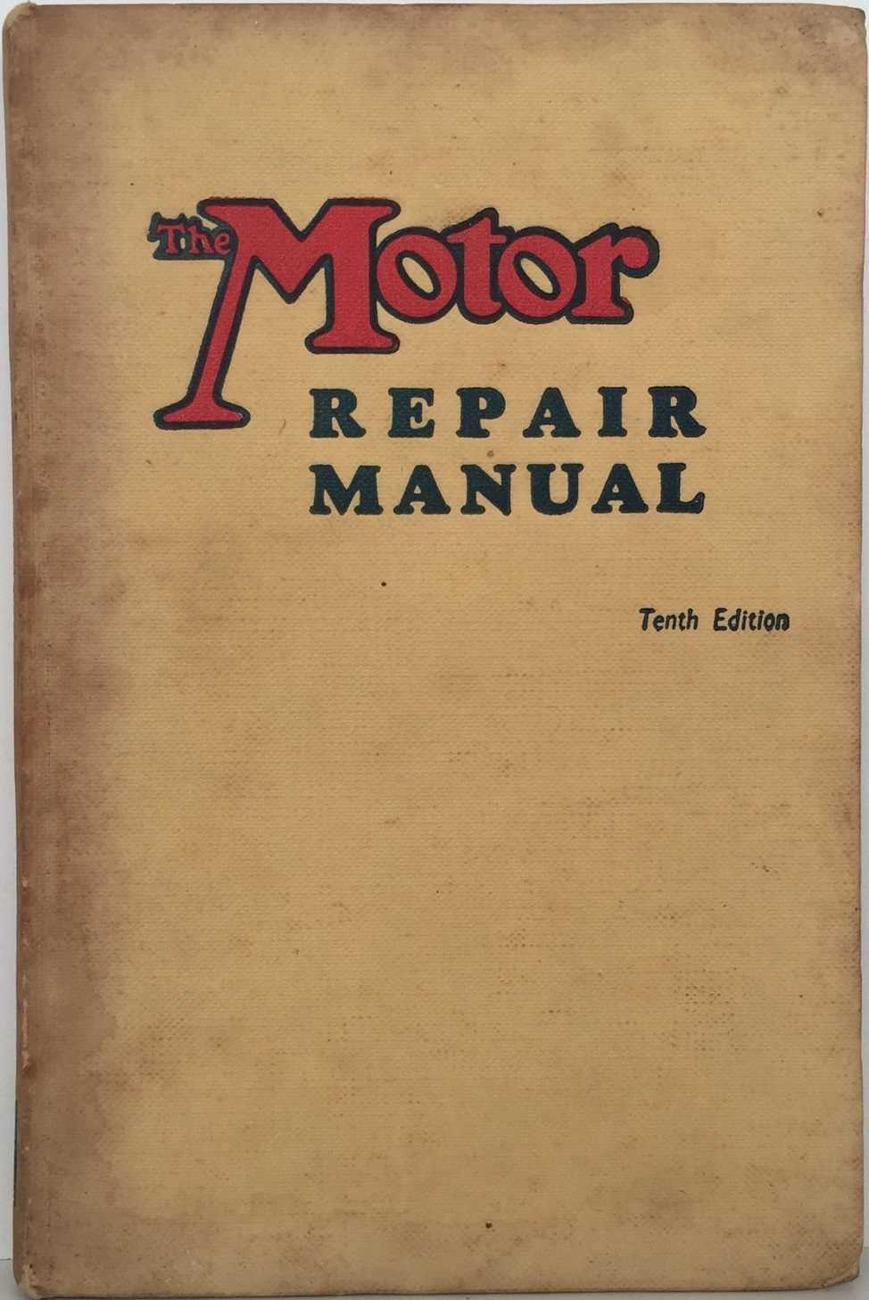 motor automotive repair manuals