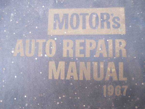 motors auto repair manual 1967