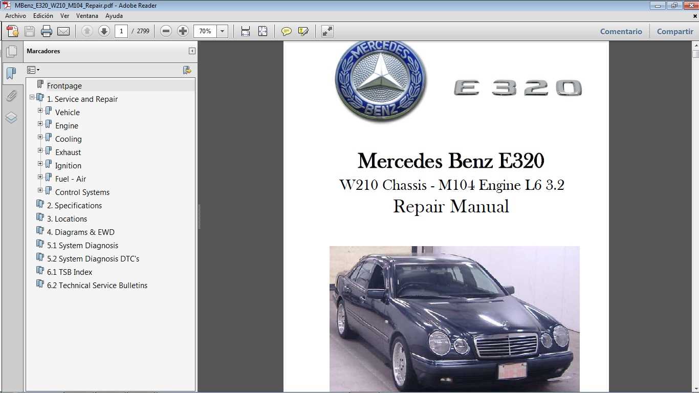 repair manual for mercedes benz e320