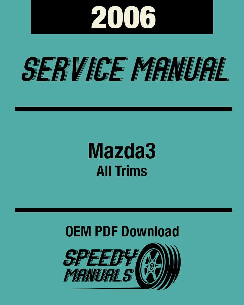 repair manual mazda 3