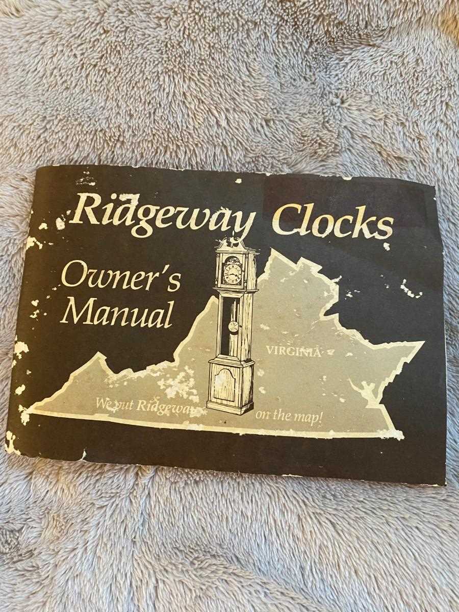 ridgeway grandfather clock repair manual