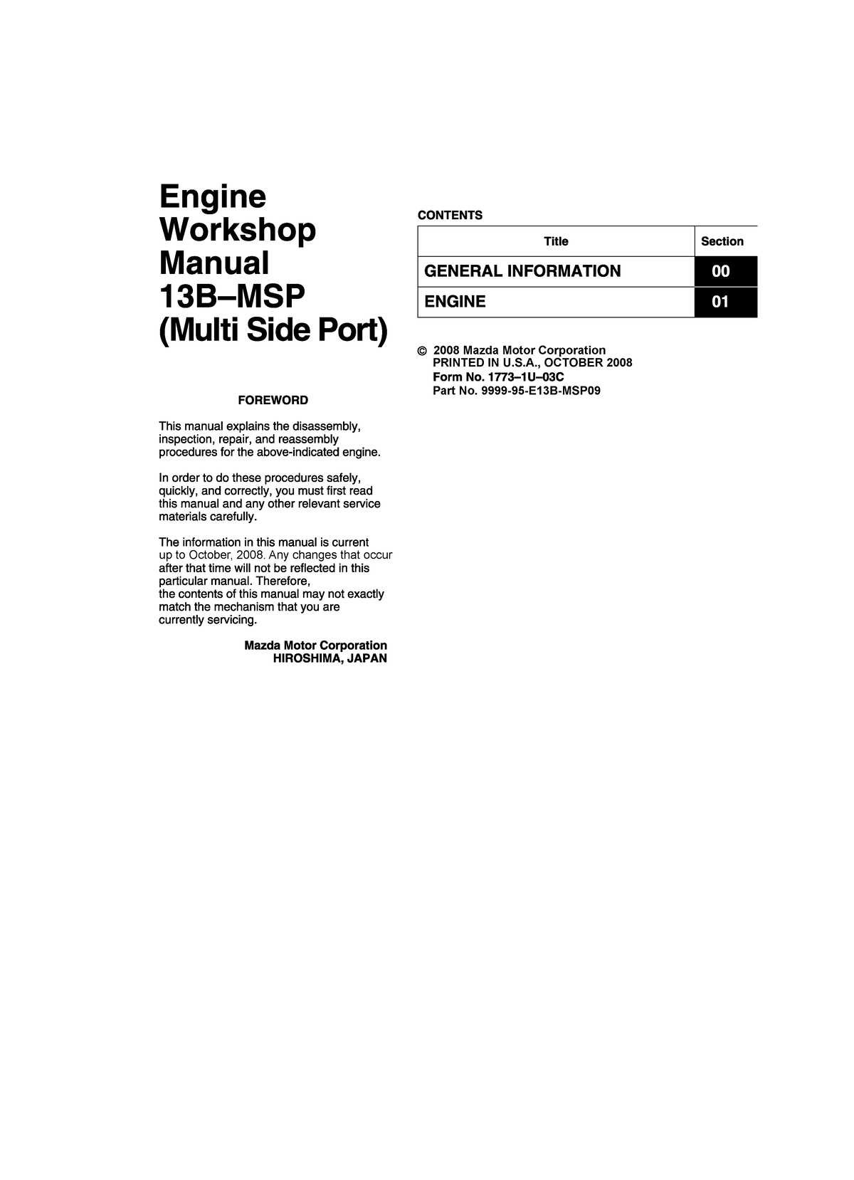 rotary engine repair manual