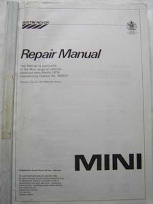 rover mini repair manual