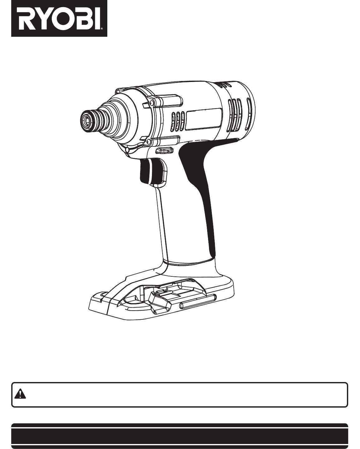 ryobi cordless drill repair manual